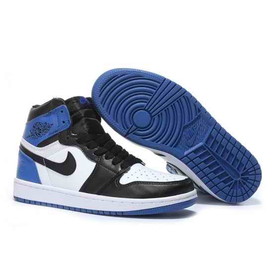 Air Jordan 1 Men Shoes Black White Blue